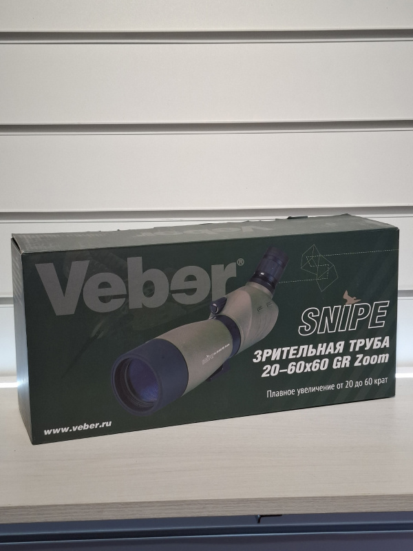Зрительная труба  veber snipe 20-60x60 gr zoom